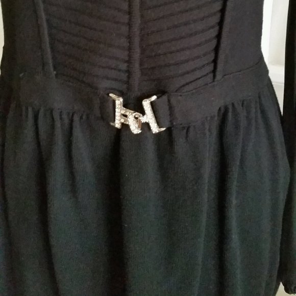 SARA I...ELEGANT KNIT TOP WITH SHEER SLEEVES - Picture 3 of 5